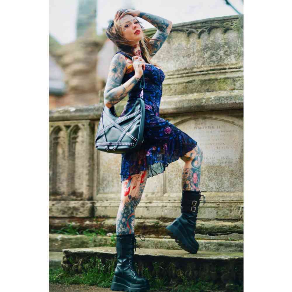 Jawbreaker - Pentagram Studded Sac d'épaule - Noir